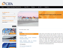 Tablet Screenshot of cifa-curacao.com